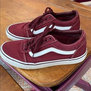 Burgundy maroon Vans